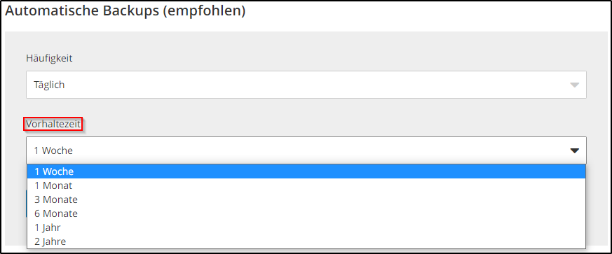 HiDrive Auto-Backup_Vorhaltezeit HiDrive Auto-Backup_Vorhaltezeit