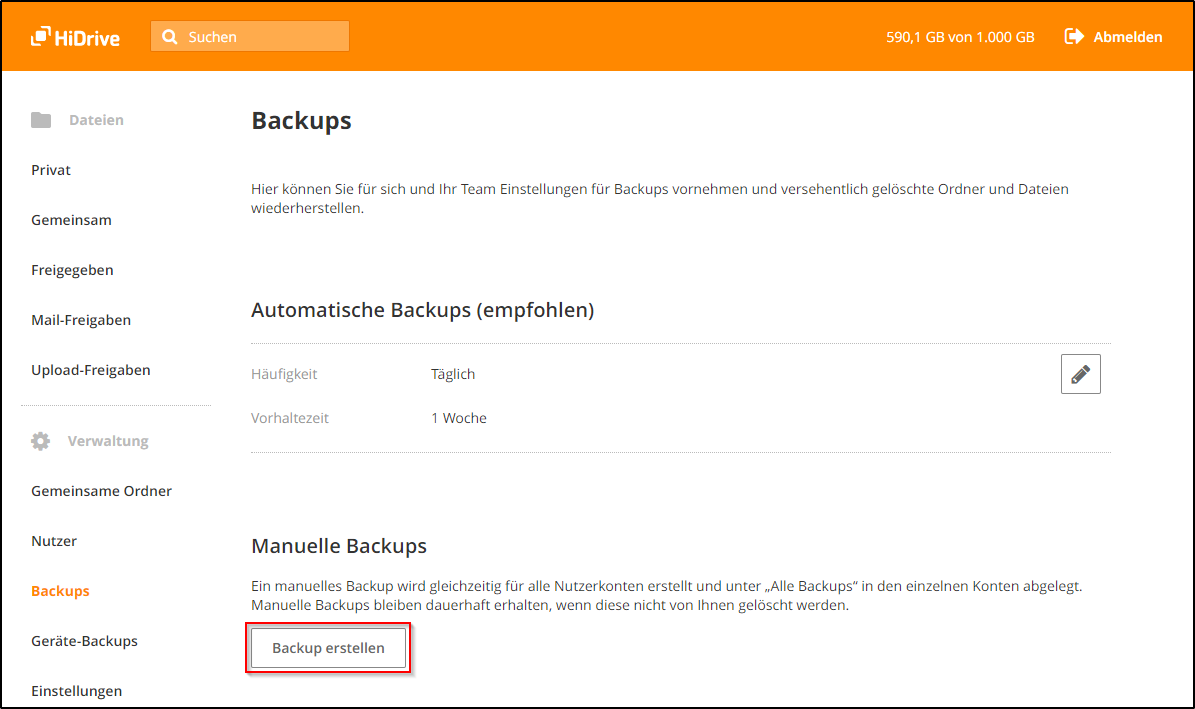 HiDrive Manuelles-Backup HiDrive Manuelles-Backup