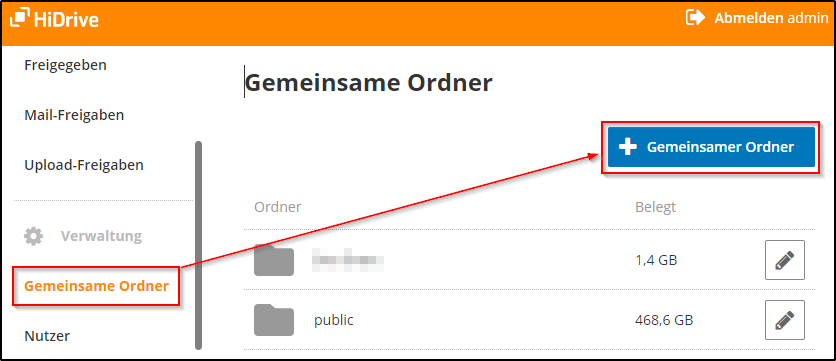 Gemeinsame Ordner Gemeinsame Ordner