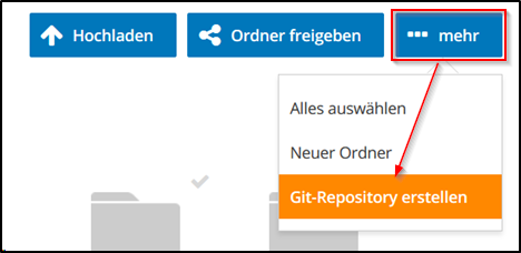 HiDrive GIT erstellen HiDrive GIT erstellen