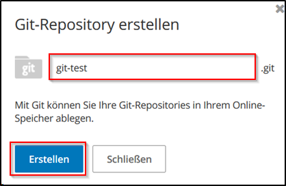 HiDrive GIT benennen HiDrive GIT benennen