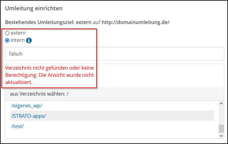 Verzeichnis nicht gefunden Verzeichnis nicht gefunden