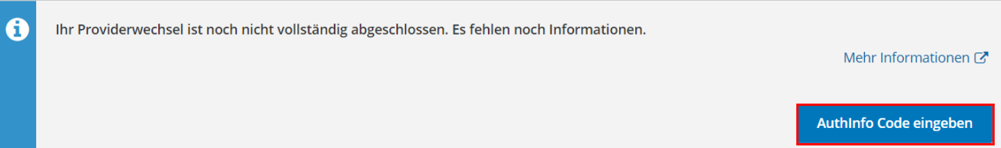 AuthInfo-Code ist falsch AuthInfo-Code ist falsch