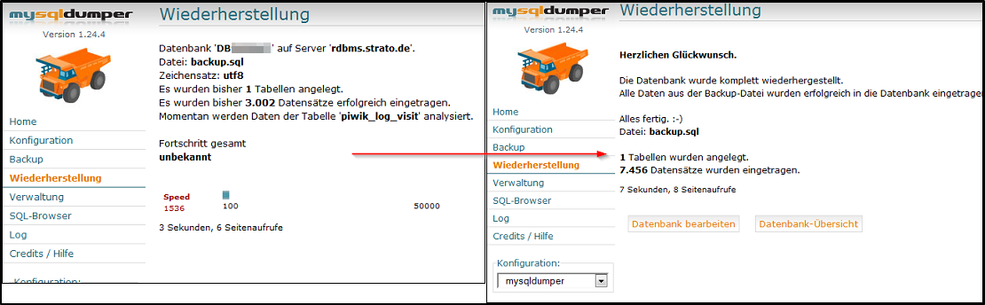 Dumper Abschluss Dumper Abschluss