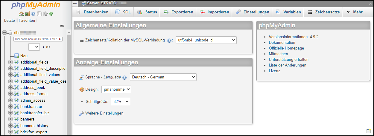 PhpMyAdmin PhpMyAdmin