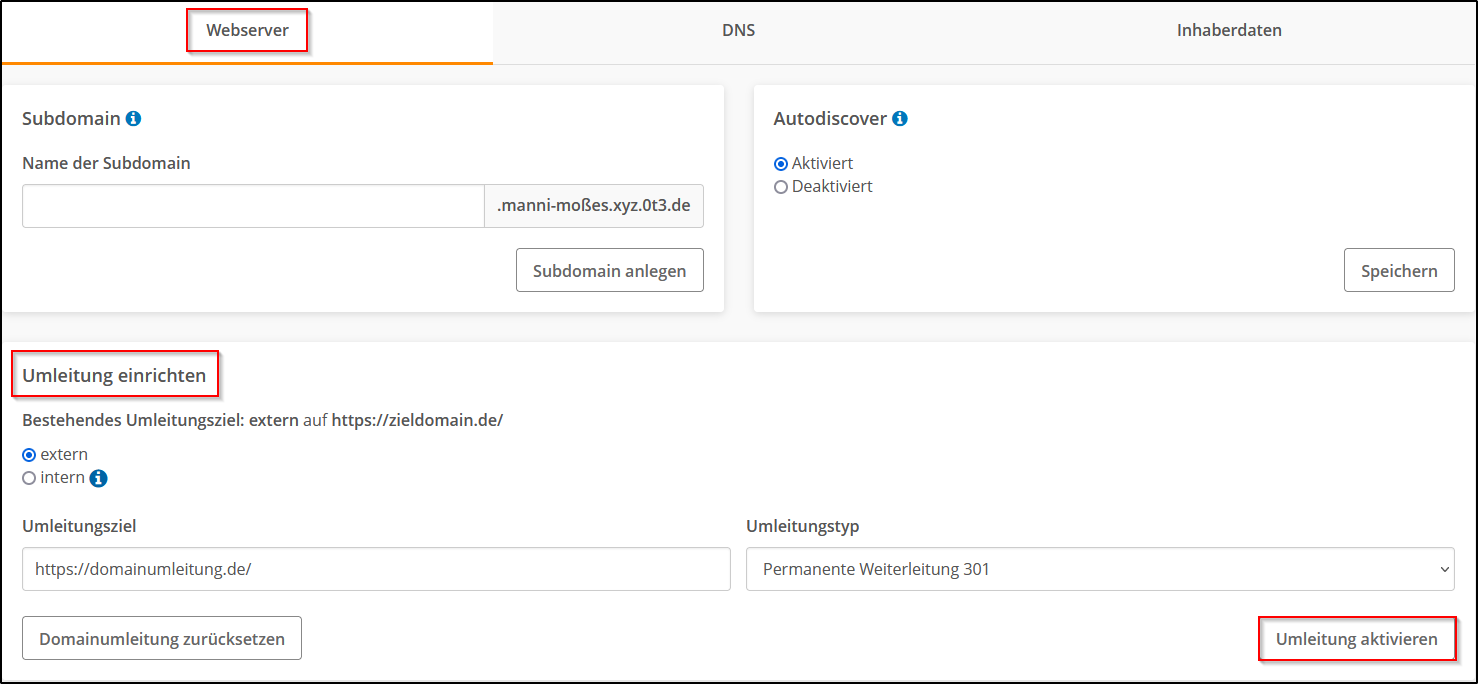 Umleitung Umleitung