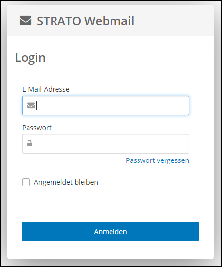 Webmail-Anmeldung Webmail-Anmeldung