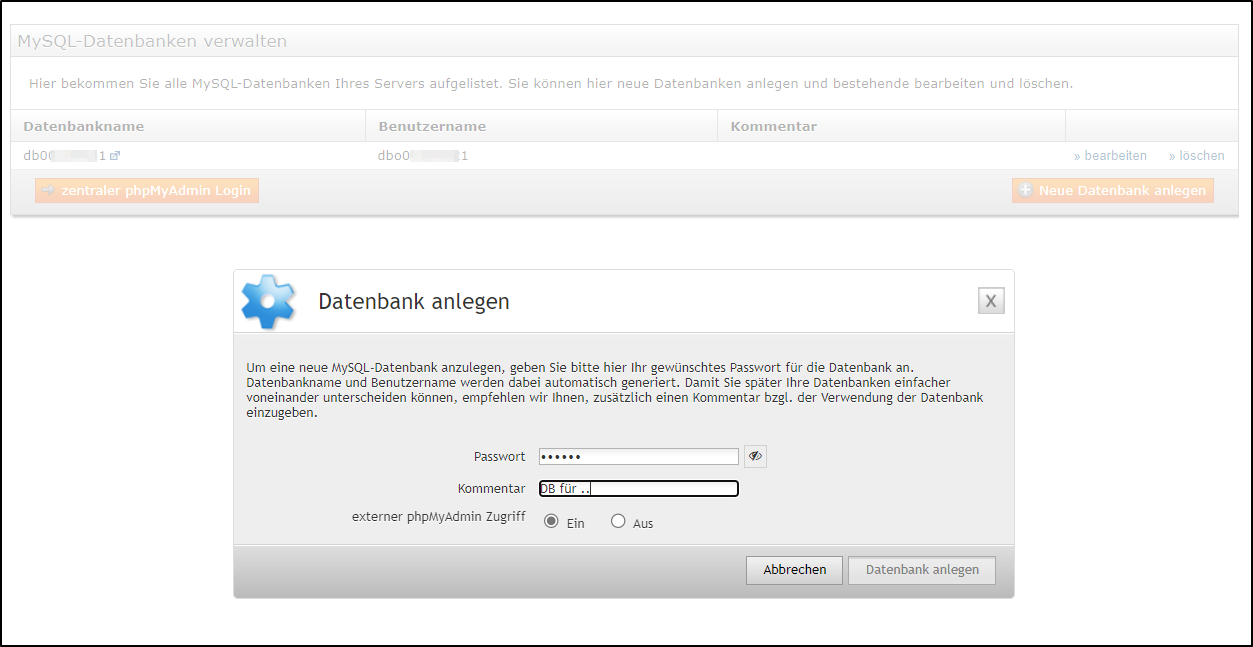 server-skl-db-anlegen server-skl-db-anlegen