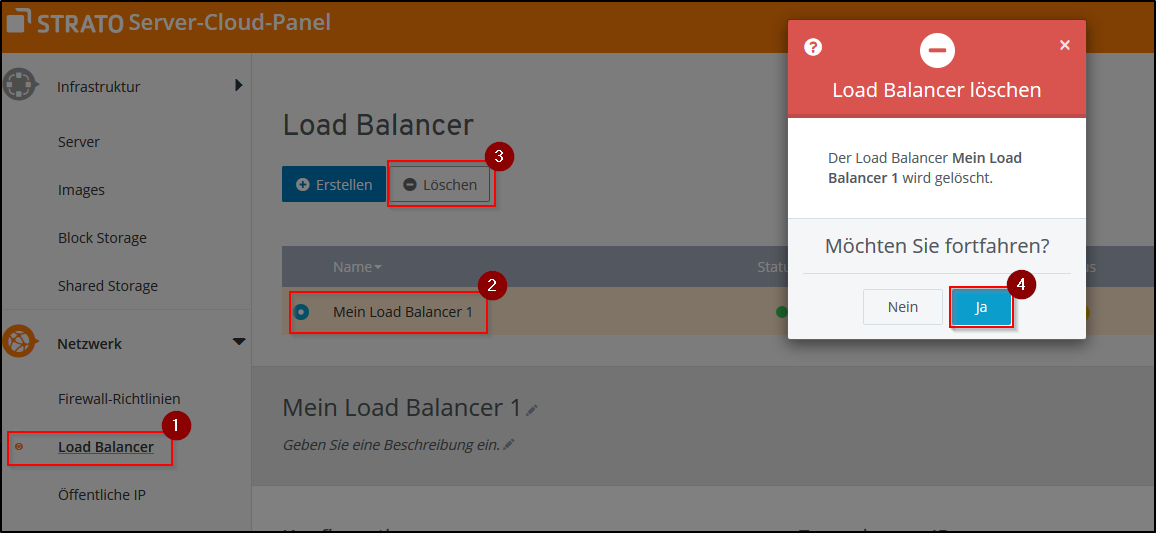 Load Balancer Löschen Load Balancer Löschen