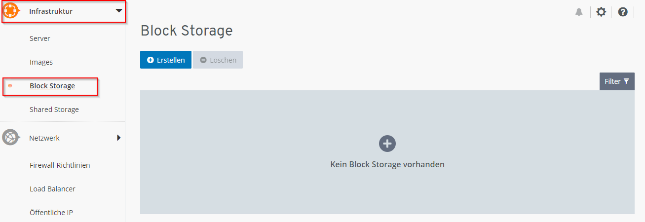 CP-Block Storage Cloud Panel - Block Storage