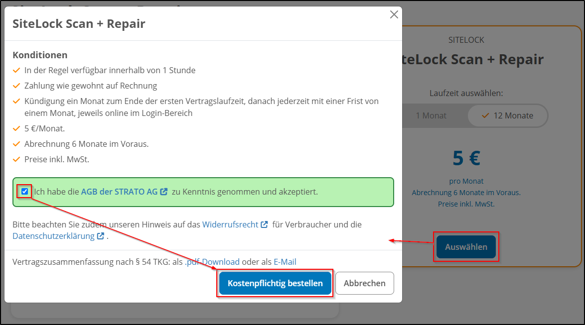 SiteLock bestellen SiteLock bestellen
