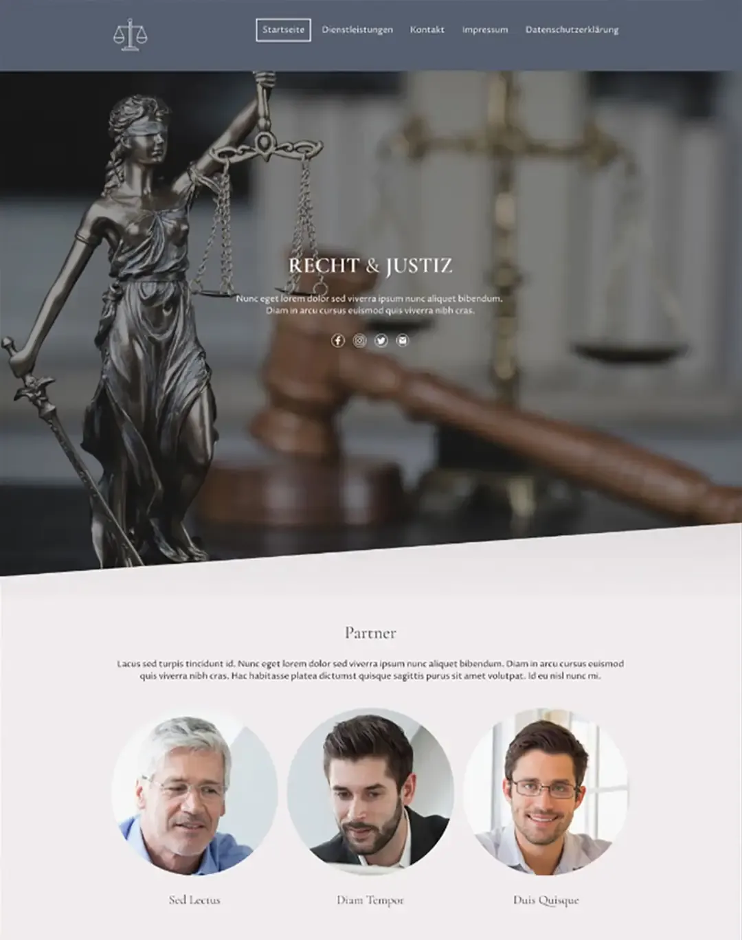 Preview: Anwaltskanzlei Website